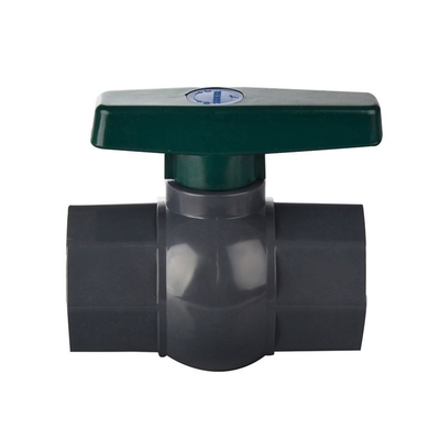 Le fil femelle PVC en plastique de contrôle d'oscillation de robinet à tournant sphérique de 4 pouces a motorisé le robinet à tournant sphérique
