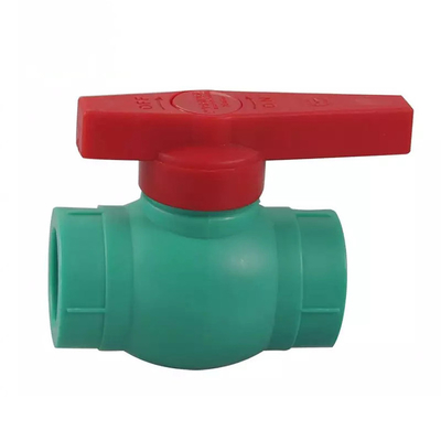 Robinet à tournant sphérique de flottement de PVC de 3 pouces Live Green simple 2 dans la valve de PVC
