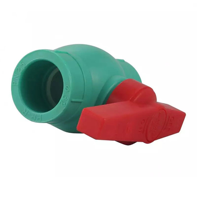 Robinet à tournant sphérique de flottement de PVC de 3 pouces Live Green simple 2 dans la valve de PVC