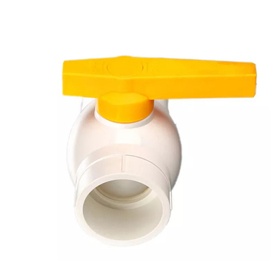 Valve hydrophobe de PVC de 1 pouce de robinet à tournant sphérique de PVC de pouce de 1/2 à 2 pouces