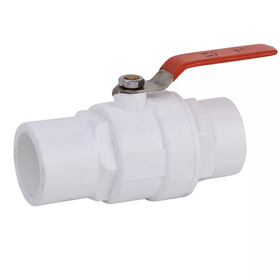 3&quot; 4&quot; robinet à tournant sphérique en deux pièces de PVC UPVC avec la poignée de levier de solides solubles