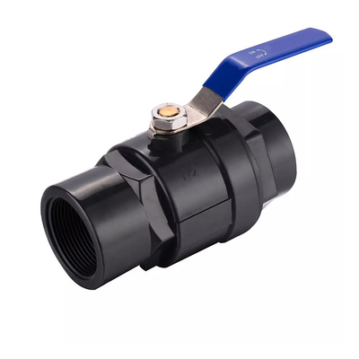 Robinet à tournant sphérique de PVC d'OEM 75mm UPVC utilisation d'irrigation de robinet à tournant sphérique de corps de 2 morceaux