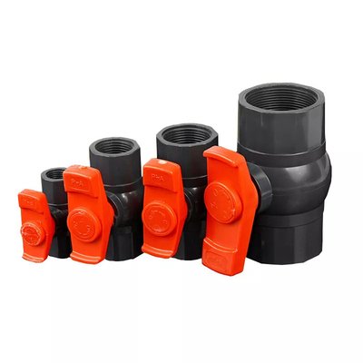 Robinet à tournant sphérique octogonal de PVC UPVC pour le système d'irrigation de terres cultivables