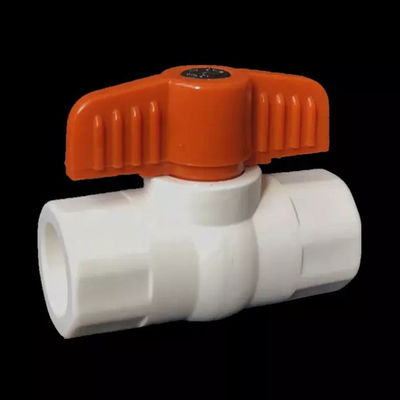 PVC pneumatique de robinet à tournant sphérique de contrat d'UPVC ajustement d'écoulement de 3 pouces