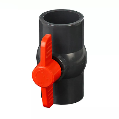 Valve agricole en plastique d'irrigation PVC fileté 1 par pouce de robinet à tournant sphérique
