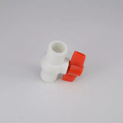 Valves coniques en plastique de HDPE de la valve 63mm de PPR et poignée orange de garnitures