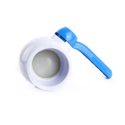 Le PVC de robinet à tournant sphérique de Cpvc de 3 pouces a coupé le blanc de la valve 0.6MPA-0.8MPA