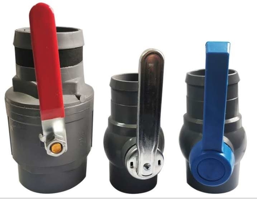 3 valve de manière de PVC 3 de pouce 40mm de PVC 1 de robinet à tournant sphérique de manière résistante à l'usure