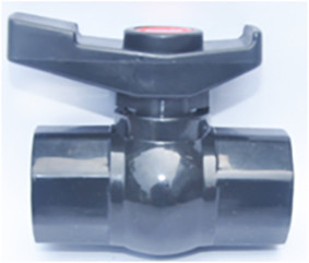 3 valve de manière de PVC 3 de pouce 40mm de PVC 1 de robinet à tournant sphérique de manière résistante à l'usure