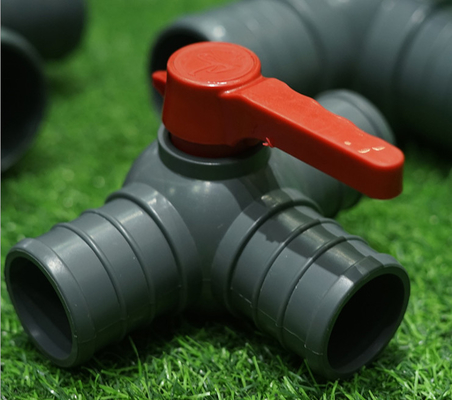 3 valve de manière de PVC 3 de pouce 40mm de PVC 1 de robinet à tournant sphérique de manière résistante à l'usure