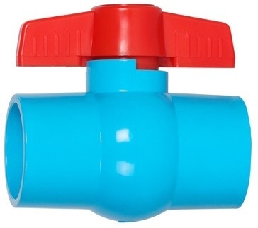 Robinet à tournant sphérique bleu de contrat de PVC de valve conique de PVC de prévention de contamination
