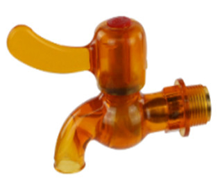 Robinets en plastique de PVC de robinet simple du trou pp pour des conteneurs de l'eau
