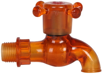 Robinets en plastique de PVC de robinet simple du trou pp pour des conteneurs de l'eau
