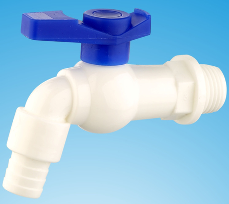 Robinets en plastique de PVC de robinet simple du trou pp pour des conteneurs de l'eau
