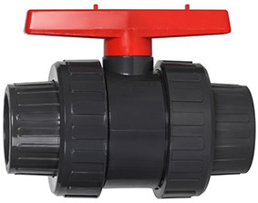 Robinet à tournant sphérique hydrophobe foncé de PVC de Gray Chemical Plastic Ball Valve 1