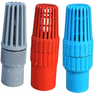Résistance à la corrosion 4 de pouce de PVC des prix inférieurs bleus de la soupape d'aspiration 50mm