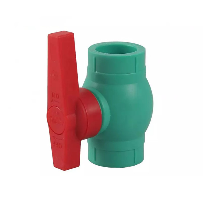2 poignée rouge en plastique verte de robinet à tournant sphérique de manière du robinet à tournant sphérique de PVC de pouce 1.6MPa un