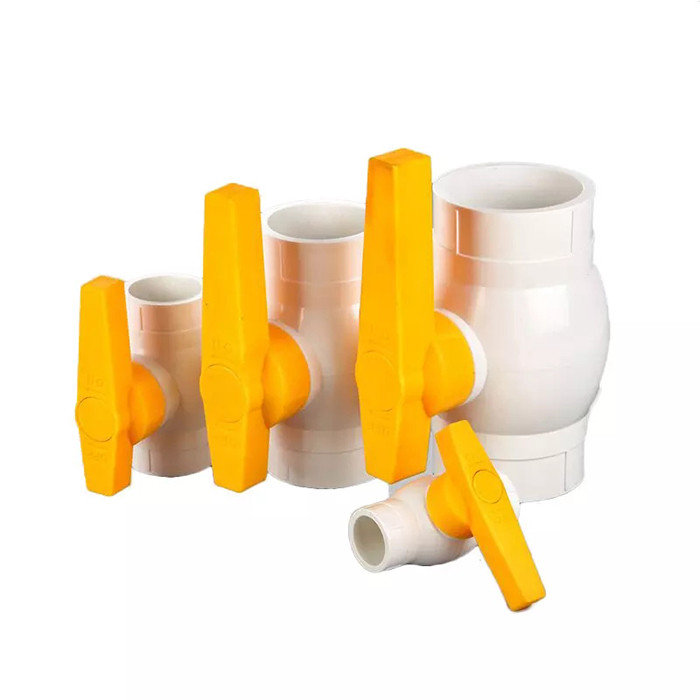 Valve hydrophobe de PVC de 1 pouce de robinet à tournant sphérique de PVC de pouce de 1/2 à 2 pouces