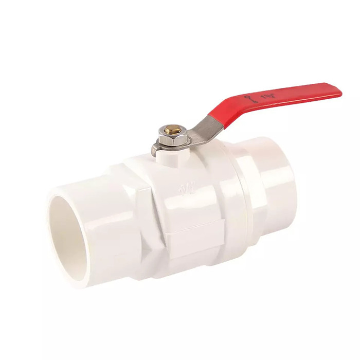 1/2 » à 4&quot; un corps en plastique de PVC de valve de l'eau de manière robinet à tournant sphérique de trois morceaux