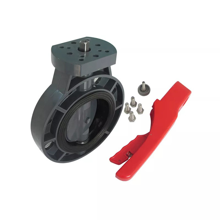 Vitesse manuelle de plein de bouche de drainage de PVC ABS de la vanne papillon pp PPH