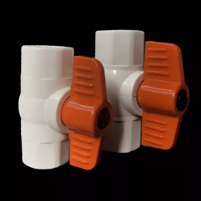 PVC pneumatique de robinet à tournant sphérique de contrat d'UPVC ajustement d'écoulement de 3 pouces