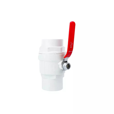 Cachetage en plastique des robinets à tournant sphérique d'irrigation d'agriculture PTFE valve de PVC de 4 pouces