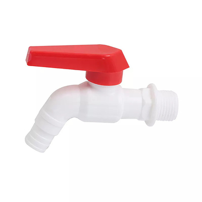 Blanc en plastique de PVC pp du robinet 1.2MPA de pression de robinet simple de cuisine
