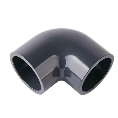 PVC PN25 noir garnitures de tuyau en plastique de coude de 90 degrés 20mm-110mm