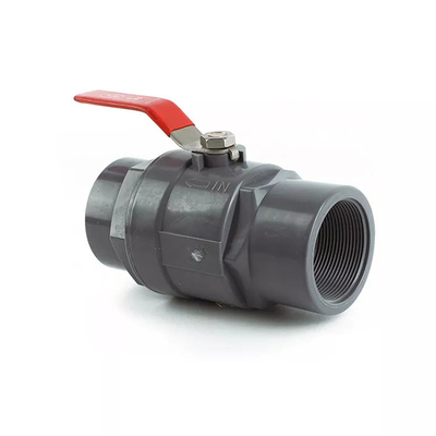 robinet à tournant sphérique en plastique en acier du robinet à tournant sphérique de poignée de 1/2 » CPVC noir de 1 pouce