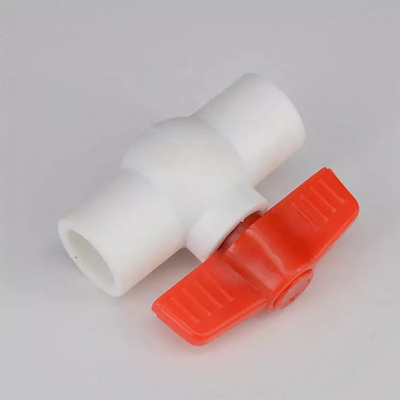 Valves coniques en plastique de HDPE de la valve 63mm de PPR et poignée orange de garnitures