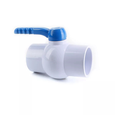 Le PVC de robinet à tournant sphérique de Cpvc de 3 pouces a coupé le blanc de la valve 0.6MPA-0.8MPA